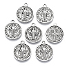 Tibetan Style Pendants X-TIBEB-A9489-AS-LF-2