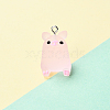 DIY Translucent Resin Pig Mobile Phone Strap Making Kits DIY-YW0011-16B-1