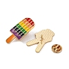 8Pcs 8 Style Rianbow Color Pride Flag Enamel Pins Set JEWB-YW0001-01-4