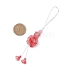 Glass Pendant Decorations HJEW-TA00321-02-3