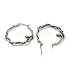 316 Surgical Stainless Steel Hoop Earrings for Women and Men EJEW-D096-22B-AS-2