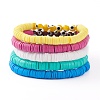 Polymer Clay Heishi Beads Stretch Bracelets Sets BJEW-JB05905-2