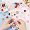  400Pcs 10 Colors Resin Imitation Pearl Beads RESI-NB0002-03-3