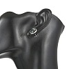 Paua Shell & Brass Stud Earrings for Women EJEW-JE07472-02-2