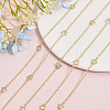 CHGCRAFT DIY Clear Cubic Zirconia Star Link Chain Bracelet Necklace Making Kit DIY-CA0005-49-4