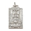 Brass Micro Pave Cubic Zirconia Pendants with Enamel KK-H458-01P-17-1