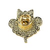 Black Golden Zinc Alloy Brooches JEWB-E037-06G-01-2