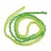 Transparent Gradient Color Glass Beads Strands GLAA-H021-01A-40-4