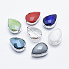 Faceted Glass Beads GLAA-F071-14x10mm-2