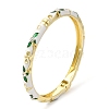 Enamel Flower Bangle with Rhinestone PF4009-3-1