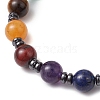 Natural & Synthetic Mixed Gemstone Beaded Stretch Bracelets for Women Men BJEW-JB11230-3