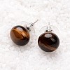 Tiger Eye Stud Earrings G-F267-09C-1