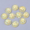 Transparent Epoxy Resin Cabochons X-CRES-T020-09D-1