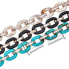 Imitation Gemstone Style Acrylic Handmade Cable Chains AJEW-CA0001-01-2