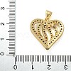 Brass Micro Pave Cubic Zirconia Pendants KK-M319-23G-03-3