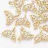 Brass Cubic Zirconia Pendants KK-T035-35-1