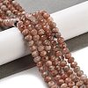 Natural Sunstone Beads Strands G-G140-B01-02-2