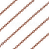 Brass Coated Iron Flat Cable Chains CH-TAC0007-01R-3