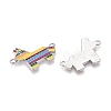 Rack Plating Alloy Enamel Colorful Mexican Donkey Connector Charms ENAM-N056-350P-2