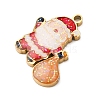 Christmas 304 Stainless Steel Enamel Pendants STAS-B112-02G-02-2