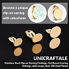 Unicraftale 30Pcs 3 Styles 304 Stainless Steel Clip-on Earring Findings FIND-UN0003-60-4