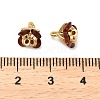 Brass Micro Pave Cubic Zirconia Charms KK-D093-02G-01-3