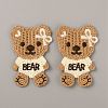 Polyester Knitted Appliques PATC-WH0005-13B-04-1