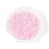 Transparent Spray Painted Glass Beads X1-EGLA-N018-4mm-11-1
