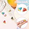6Pcs 6 Colors Rack Plating Brass Beads KK-CJ0002-60-3
