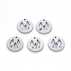 Non-Tarnish 304 Stainless Steel Pendants STAS-N092-34-1