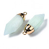 Natural White Jade Pointed Pendants G-Q998-009C-3