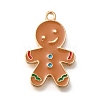 Christmas Theme Alloy Enamel Pendants ENAM-Q509-02KCG-06-1