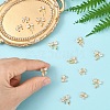 10Pcs Brass Micro Pave Cubic Zirconia Pendants KK-YW0003-15-5