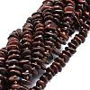 Natural Dyed & Heated Red Tiger Eye Beads Strands G-E569-J06-1