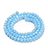 Electroplate Opaque Glass Beads Strands LS-EGLA-A035-P4mm-A08-2