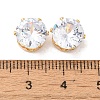Brass Clear Cubic Zirconia Cabochons LS-STAS-M294-30A-3