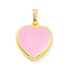 Real 18K Gold Plated Eco-friendly Rack Plating Brass Enamel Pendants KK-F843-06G-01-1