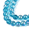 Transparent Glass Beads Strands GLAA-Q107-02A-13-3