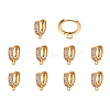 Eco-Friendly Brass Earring Hoops Findings KK-TA0007-40-17
