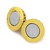 Brass Micro Pave Clear Cubic Zirconia Magnetic Clasps KK-A230-02C-G-2