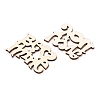 Natural Wood Cabochons WOOD-NB0001-58-2