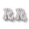 925 Sterling Silver Micro Pave Cubic Zirconia Beads STER-Z005-15P-R-1