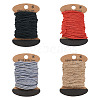 Cheriswelry 4 Boards 4 Colors Jute Cord OCOR-CW0001-05-8