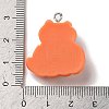 Opaque Resin Pendants RESI-K020-04B-02-3