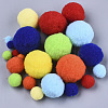 DIY Doll Craft Polyester High-elastic Pom Pom Ball AJEW-R093-06-2