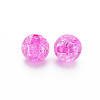 Transparent Crackle Acrylic Beads MACR-S373-66C-N20-3