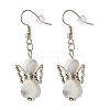 Fairy Natural & Synthetic Howlite Dangle Earring for Girl Women EJEW-JE04655-1