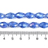 Transparent Electroplate Glass Beads Strands EGLA-N013-T10mm-B10-4