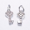 Long-Lasting Plated Brass Micro Pave Cubic Zirconia Charms LS-X-ZIRC-F069-48P-2