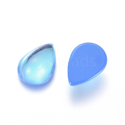Transparent K9 Glass Cabochons GGLA-L029-05D-M02-1